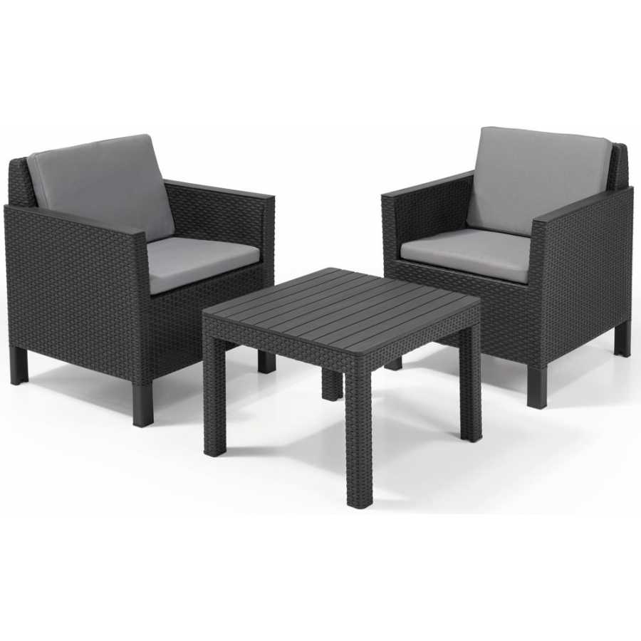 Keter Chicago Outdoor Armchair Lounge Set Naken Interiors